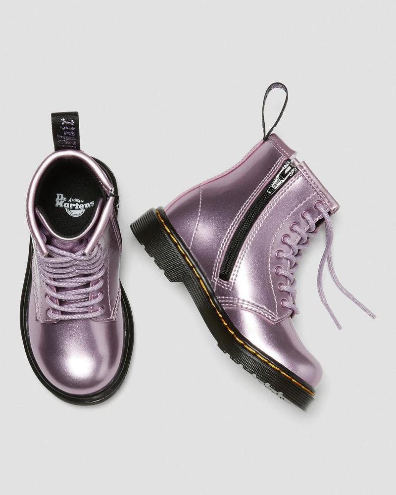 Dr Martens Toddler 1460 Metallic Veterlaarzen Kinderen Roze | NL 128GSO